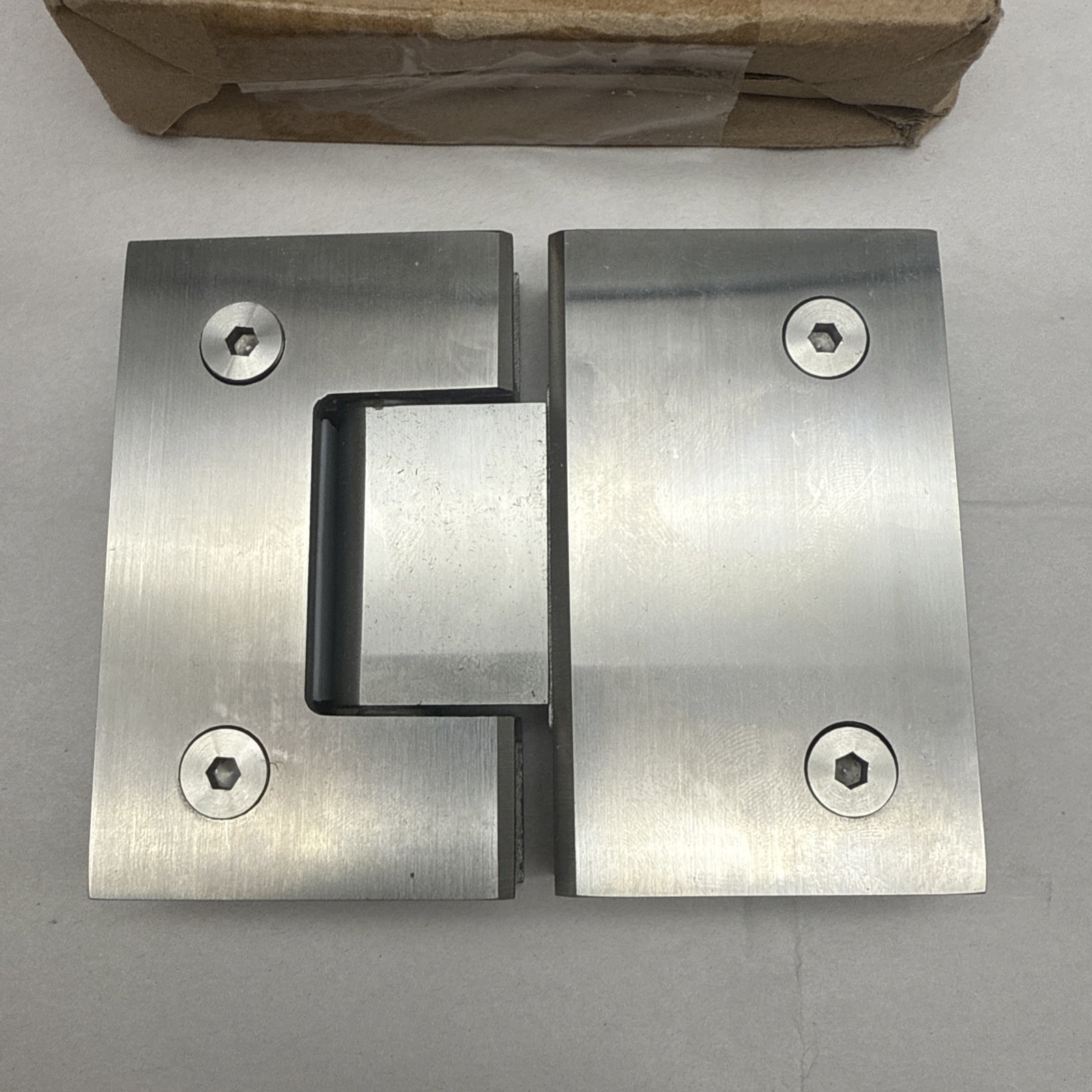 Alise Glass Shower Door Hinge Self Bracket For Glass Door Chrome FOR PARTS *read