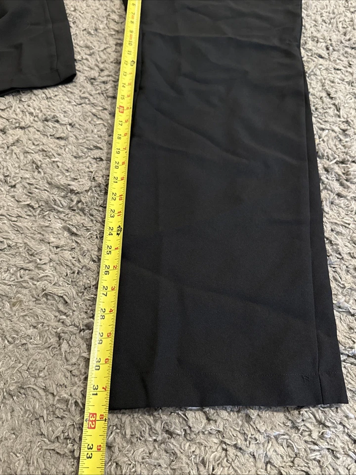 NEW XL Cintas Pants Women Black Pull On Straight Leg Uniform Elastic Waist - Image 4 of 4