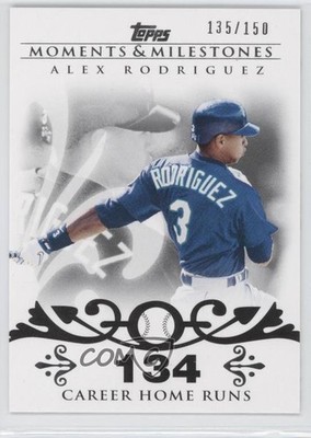 2008 Topps Moments & Milestones 135/150 Alex Rodriguez #1 0a1