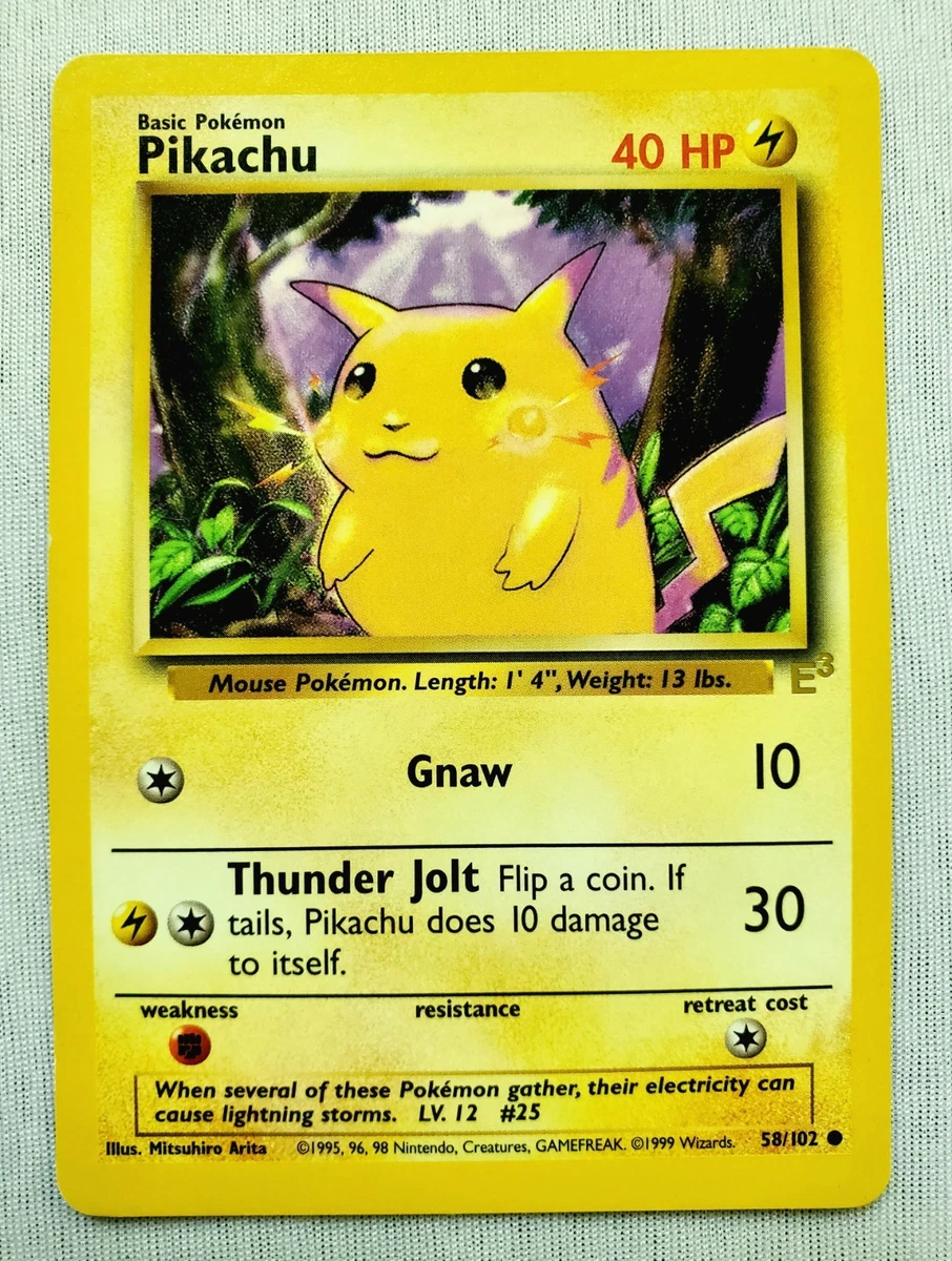Pikachu Pokémon TCG Individual Trading Card Games Base Set in