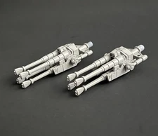 -FULLY PAINTED-  2 Star Wars Legacy Millennium Falcon TURRETS- 3.75” TVC Figures
