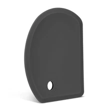 Silicone Dough Scraper with Stainless Steel Sheet, Curved Edge Flexible Bowl ...