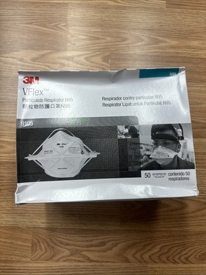 *50-Pieces* 3M VFlex Particulate Respirator N95 Protective Face Mask 9105