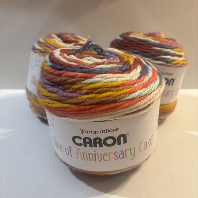 Lot of 3 Caron Slice Anniversary Cakes Yarn New Book Club Super Bulky