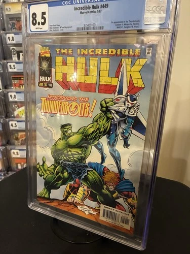 Incredible Hulk #449 Comic Book CGC 8.5 1st Appearance Thunderbolts