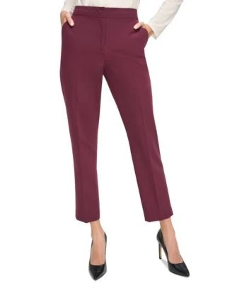 Tommy Hilfiger Sloane Ankle Pants Winetasting 2 196701662286 2 RT $99.0