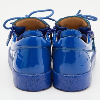 【未使用品】ジュゼッペザノッティ　Dallia　サイズ36 Giuseppe Zanotti Blue Patent Leather Donna Low Top Sneakers
