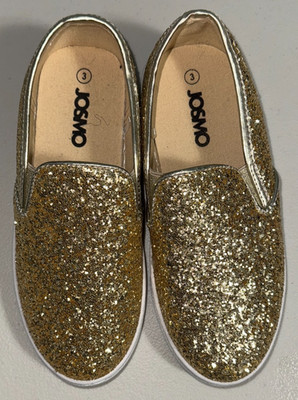 Josmo Girls night 3 Slip On Sneakers Glitter  Causal Everyday School Fall
