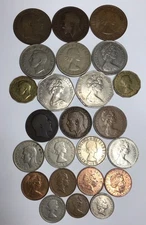 Old United Kingdom Coin Lot 1902-2008 24 Different Excellent British Coins 🇬🇧