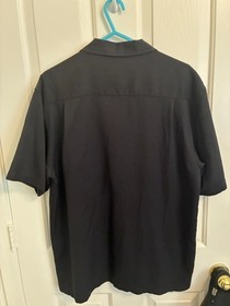 Camicia retr&ograve; uomo Next originale blu scuro e chiaro Saturno e stelle sul davanti.