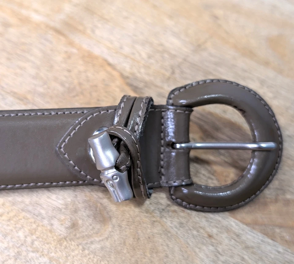 Cinturón Longchamp Hecho en Francia Bronceado Ajustable Talla Libre Cintura Mujer Foto 4 de 4