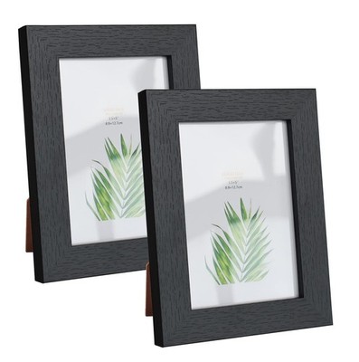 Frame for 3.5x5 inch Photo Black Frame MDF Picture Frame 2 Pack for Tabletop ...