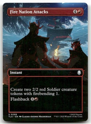 Fire Nation Attacks (Borderless) #299 NM Avatar: The Last Airbender Magic MTG