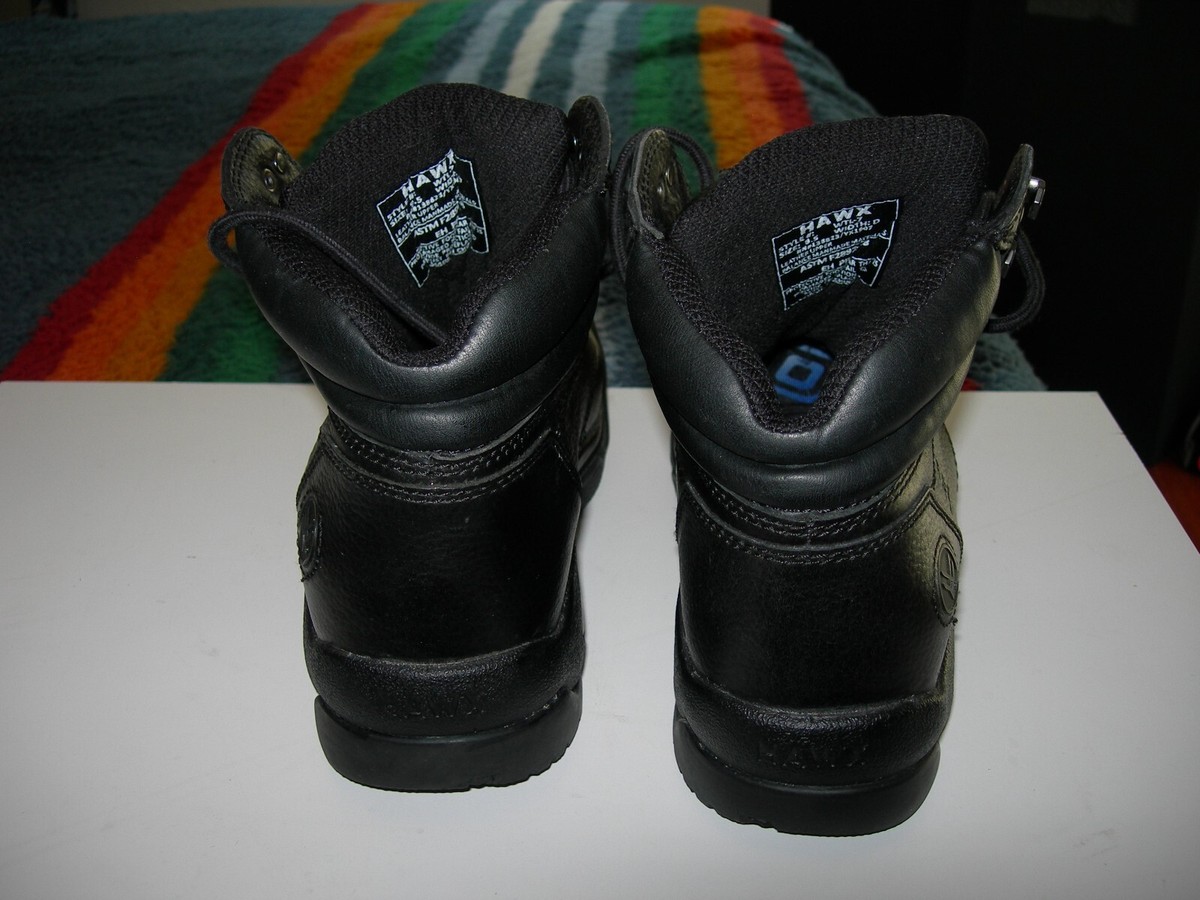 Hawx Mens Enforcer 9.5 D Black Lace Up Work Boots Soft Toe  display picture 3