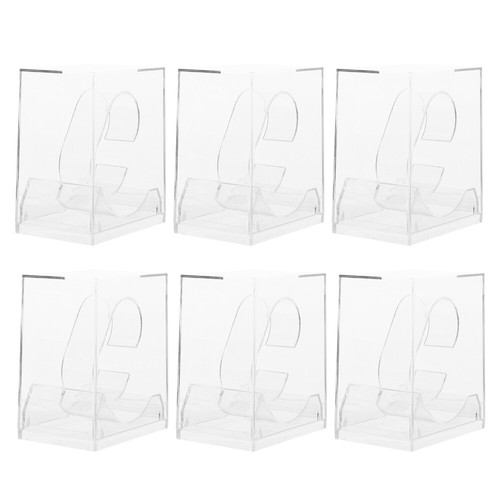 6pcs Acrylic Watch Display Boxes Watch Packaging Cases Watch Storage Boxes