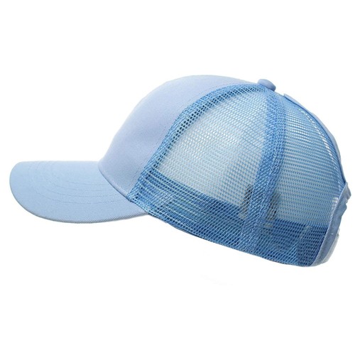Women's Ponytail Cap Messy Buns Ponycap Adjustable Mesh Baseball Hat -13 colours - Picture 26 of 39