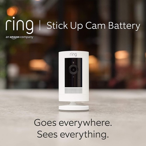 Ring Stick Up Cam | Battery | HD Outdoor Wireless Camera System | White - Picture 10 of 10