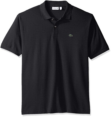 Lacoste Men's Classic Short Sleeve Chine Pique Polo Shirt, Size 5-L