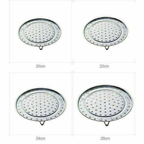 Stainless Steel Steamer Rack Insert Stock Pot Steaming Tray Stand Cookware Tool - Picture 10 of 12