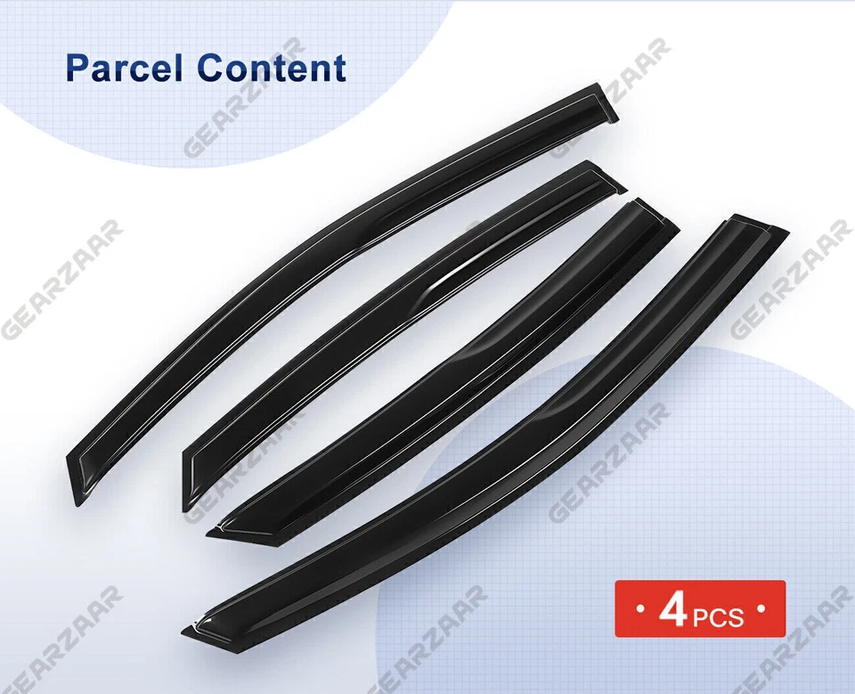 For Ford Fusion 2013-2020 Mugen Style Window Vent Visor Rain Guards Deflector - Изображение 2 из 4