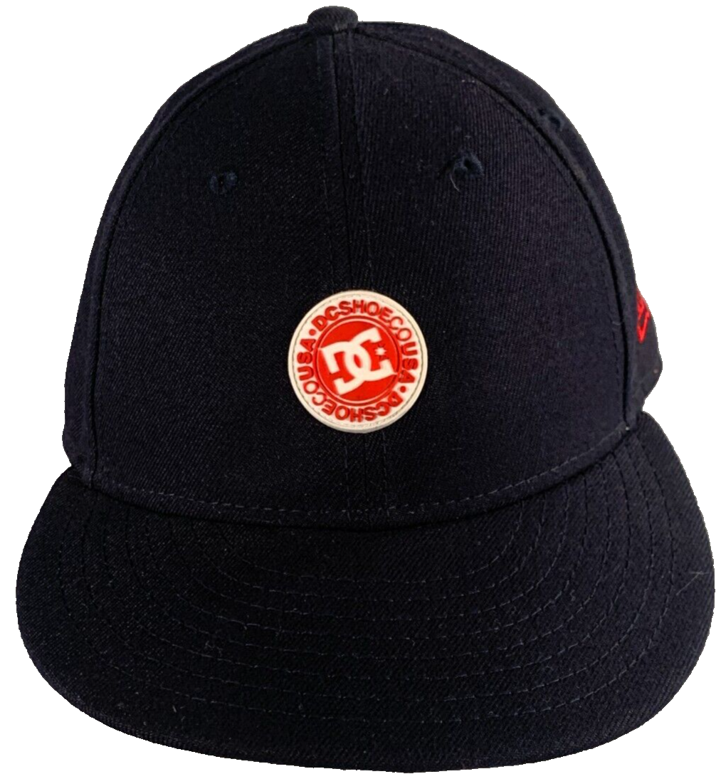 New Era DC Shoes 59Fifty Sombrero ajustado de bajo perfil azul marino/rojo talla 7 1/2