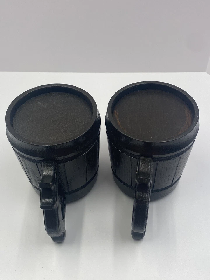 Taza de cerveza de madera, 20 oz, forro de acero inoxidable. Foto 4 de 4