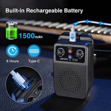 5W Portable Guitar Amplifier 4 Effects BT Wireless, Rotatable Plug, Recharge
