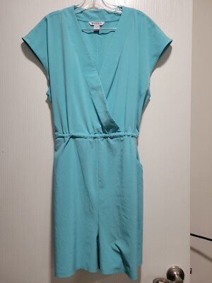 Athleta Marlow Romper Shorts Gulf Sea Green Size XL Womens