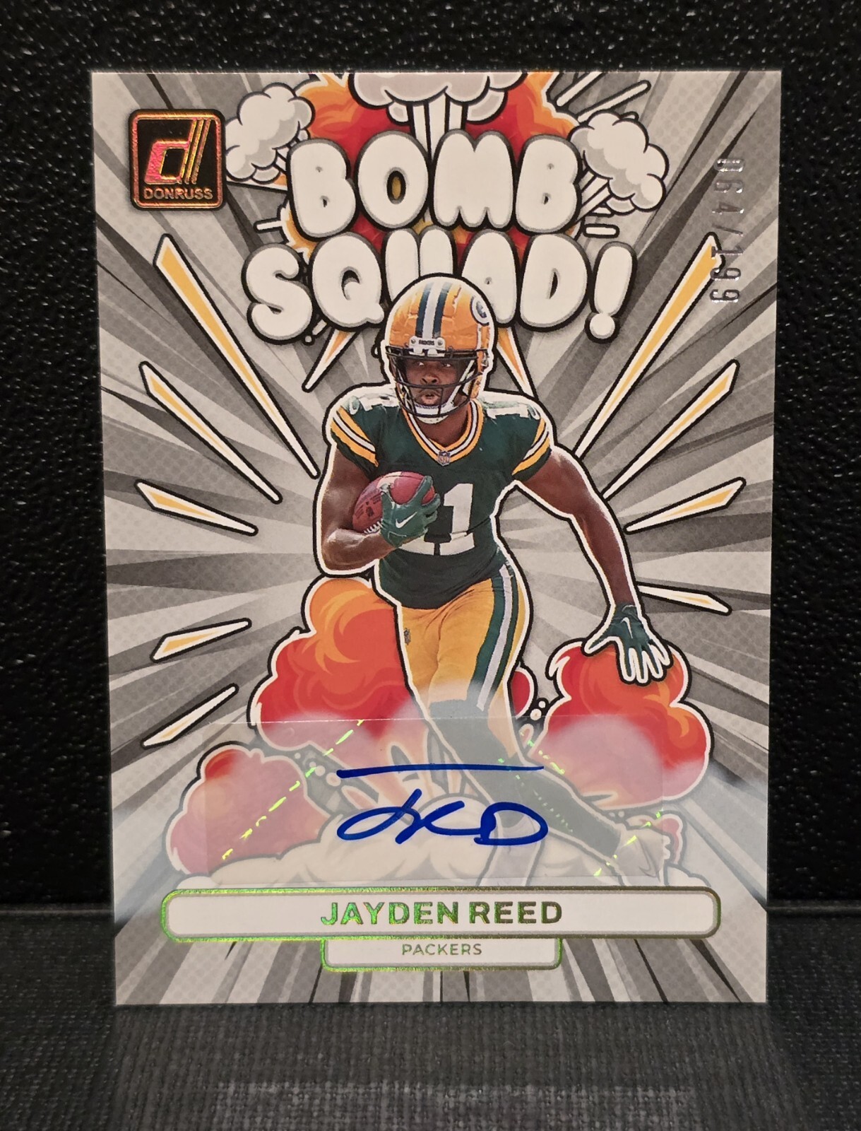 JAYDEN REED 2023 DONRUSS BOMB SQUAD AUTOGRAPH ROOKIE RC AUTO 064/199