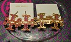 Tory Burch TRANSPARENT DROP EARRING Large 1.4" Pink  (New) — photo 4
