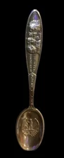 Vintage TH Marthinsen EPNS Norway Black Hills, SD Mount Rushmore Souvenir Spoon 
