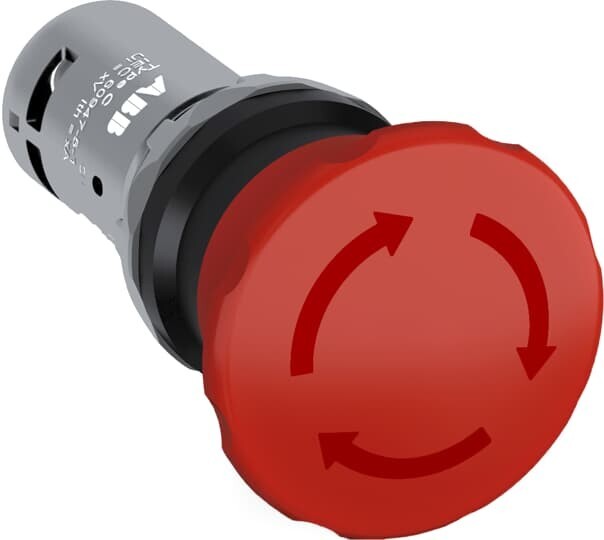 NEW BULK LOT ABB CE4T-10R-01 Emergency Stop, Twist Release, 40mm Mushroom, Red