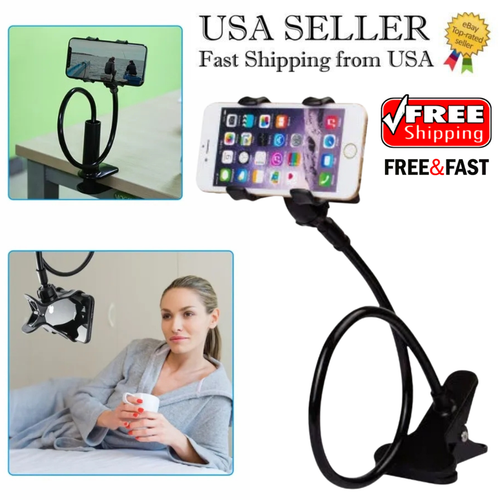 Soporte flexible Para Teléfono Celular tablet Cuello De Cisne Clip Universal - Picture 15 of 21