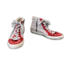Golden Goose Penstar Slide Sneakers Size 37 Red Leather High Top Shoes
