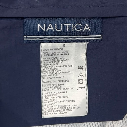 Costume da bagno Nautica taglia grande blu/bianco tasche pesce foderato rete spiaggia crociera - Foto 7 di 7
