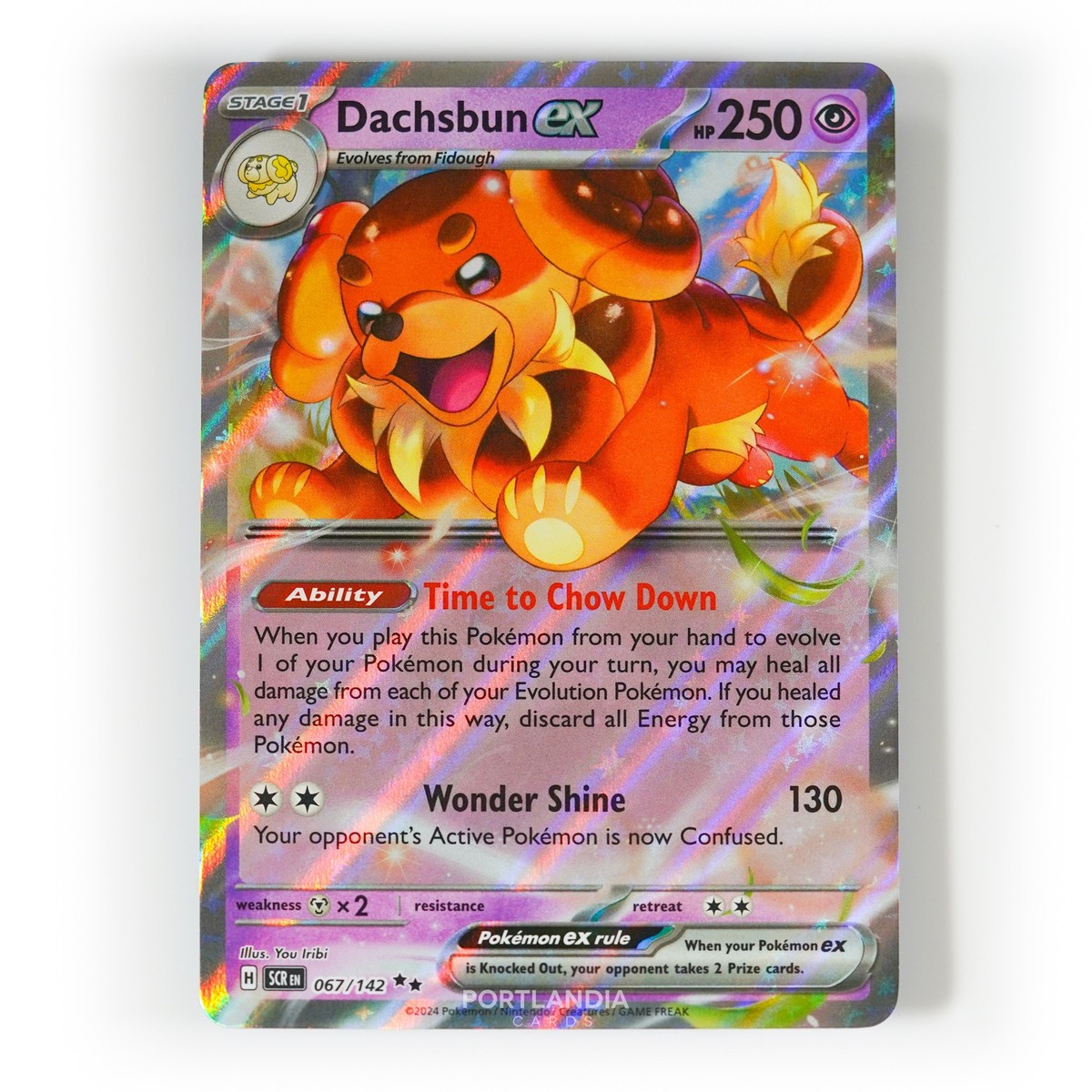 Pokemon - Dachsbun ex - 067/142 - SV Stellar Crown - Half