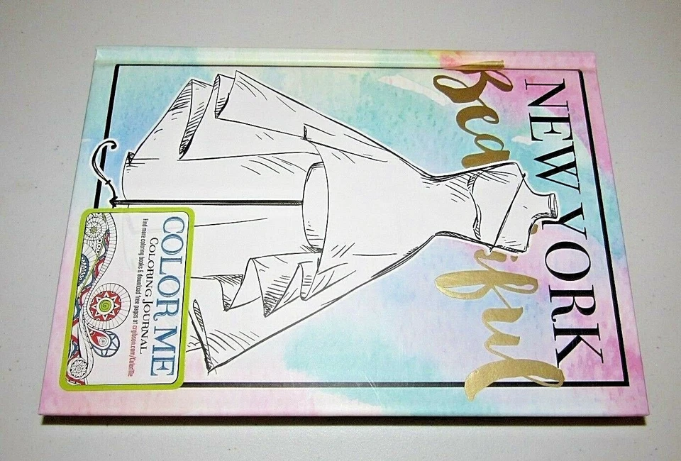 BEAUTIFUL"NEW YORK FASHION IS MY PASSION" COLORING DOODLING STRESS FREE JOURNAL - Image 2 of 4