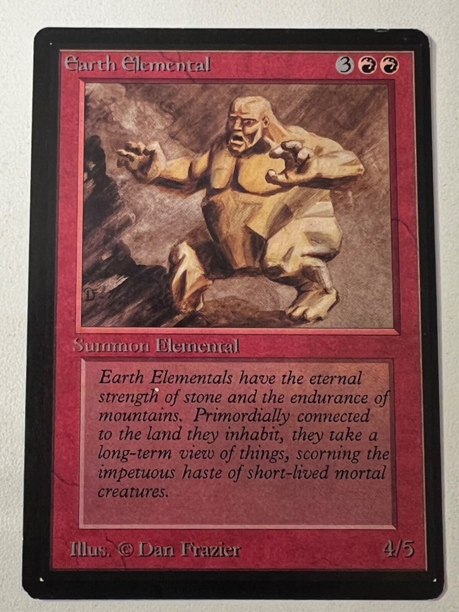 Magic the Gathering MTG Beta Earth Elemental LP (Beta Bob) Magic the Gathering MTG Beta Earth Elemental LP (Beta Bob)
