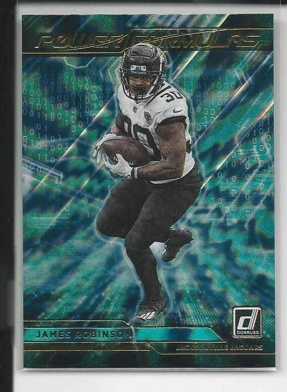 2021 Donruss Football James Robinson #PF20 Power Formulas Jacksonville Jaguar