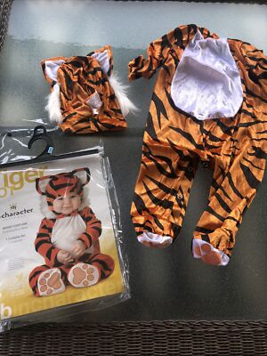 Infant Tiger Tot Costume, 6-12 months, Jungle Zoo Animal