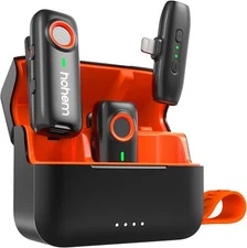 Hohem MIC-01 Wireless Lavalier Microphone Plug & Play Mic MFi Certified TX+TX+RX