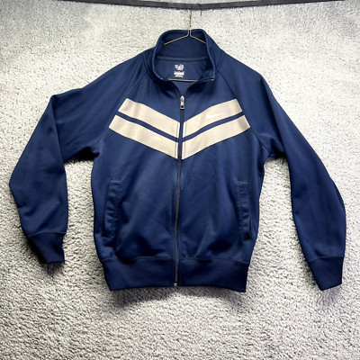 Nike The Athletic Dept. Track Jacket Men's Size Small Navy Blue Gray Full Zip