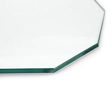 Octagon Glass table top - 1/2" Thick - Flat Polish Edge, America Glass