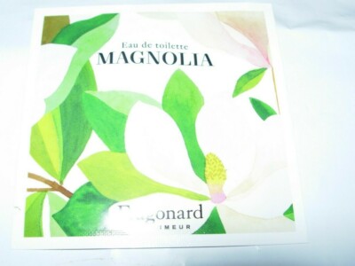 WOMENS RARE FRAGONARD MAGNOLIA Perfume towelette EDT LEMON TEA MUSK FLORAL BLEND
