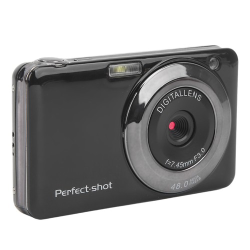 (Black) Kids Camera 48MP Vlogging Camera 8x Optical Zoom Compact Fit - Picture 2 of 22