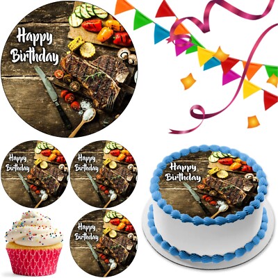 Kochen Küche Kuchen Topper Party Dekoration essbar Geburtstag Feier Cupcake