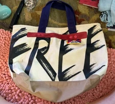Marc Jacobs Free Tibet Canvas Tote Suede Details Great HTF Rare 