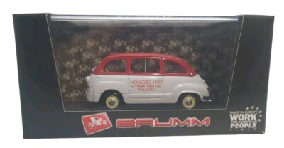 BRUMM 1/43 S97/20 FIAT 600 MULTIPLA 1956 NOVEGRO 1997 MILANO MODEL EXPO CAR.