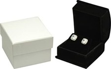 Black Color Luxury Velvet Multiple Use Earring 1 Black Earring Necklace Box