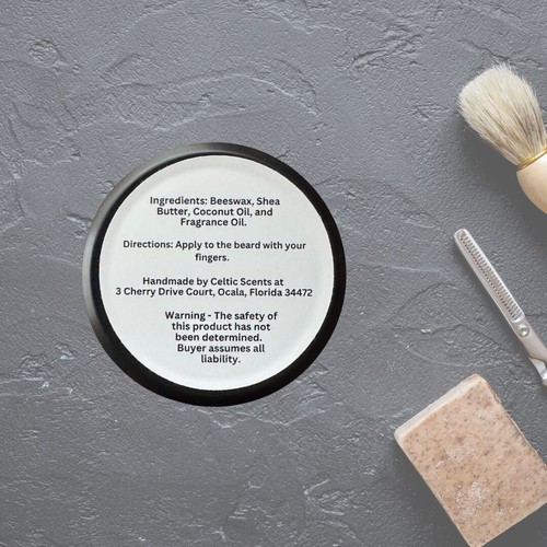 Beard Balm 2 oz Handmade in the USA, Natural Ingredients - Picture 3 of 4